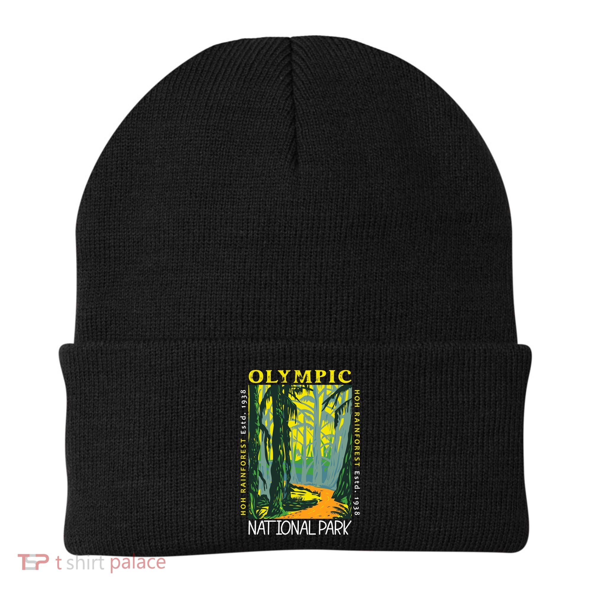 Hoh Rainforest Washington National Park Vintage Gift Beanie