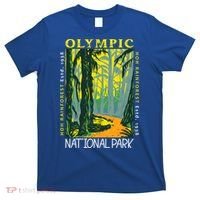 Hoh Rainforest Washington National Park Vintage Gift T-Shirt thumb 0