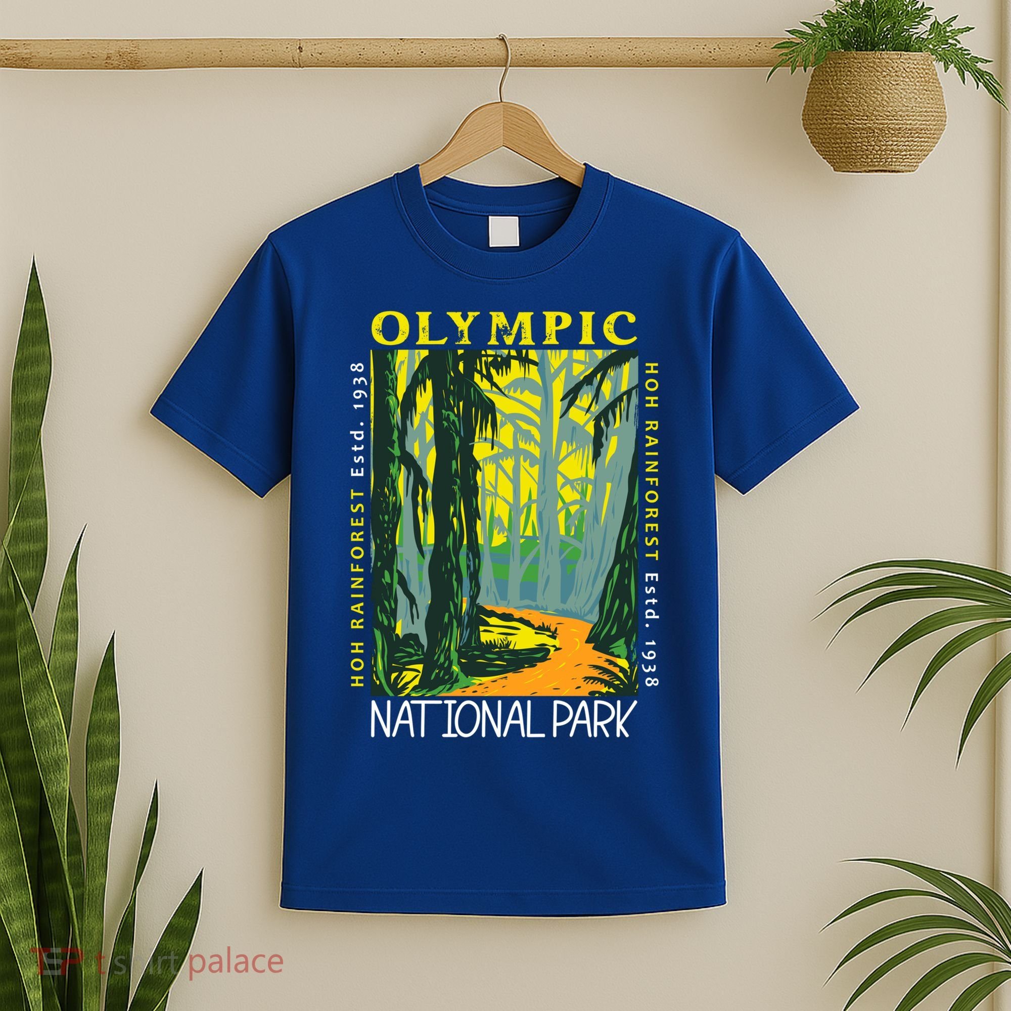 Hoh Rainforest Washington National Park Vintage Gift T-Shirt