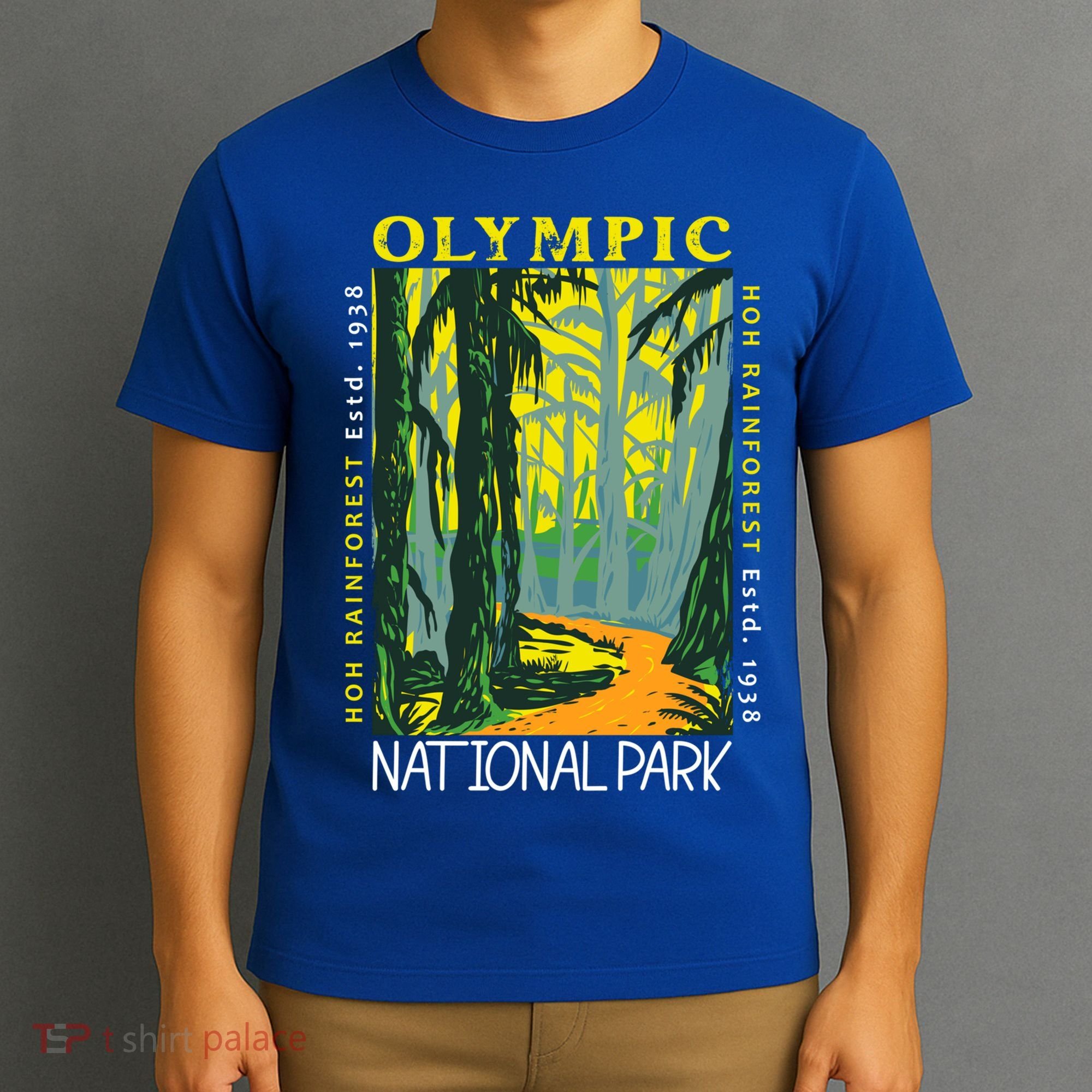 Hoh Rainforest Washington National Park Vintage Gift T-Shirt