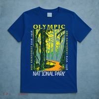 Hoh Rainforest Washington National Park Vintage Gift T-Shirt thumb 5