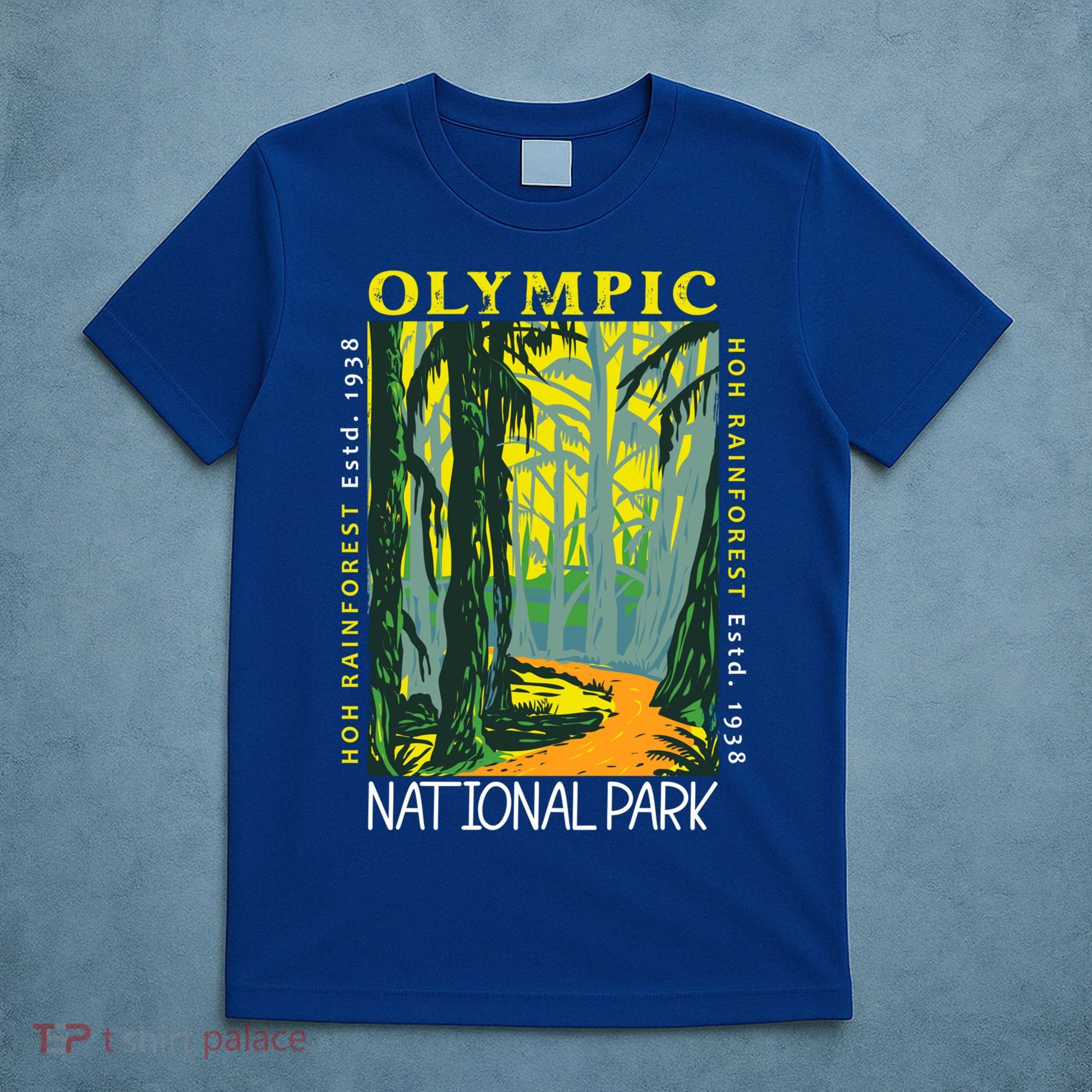 Hoh Rainforest Washington National Park Vintage Gift T-Shirt