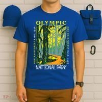 Hoh Rainforest Washington National Park Vintage Gift T-Shirt thumb 6