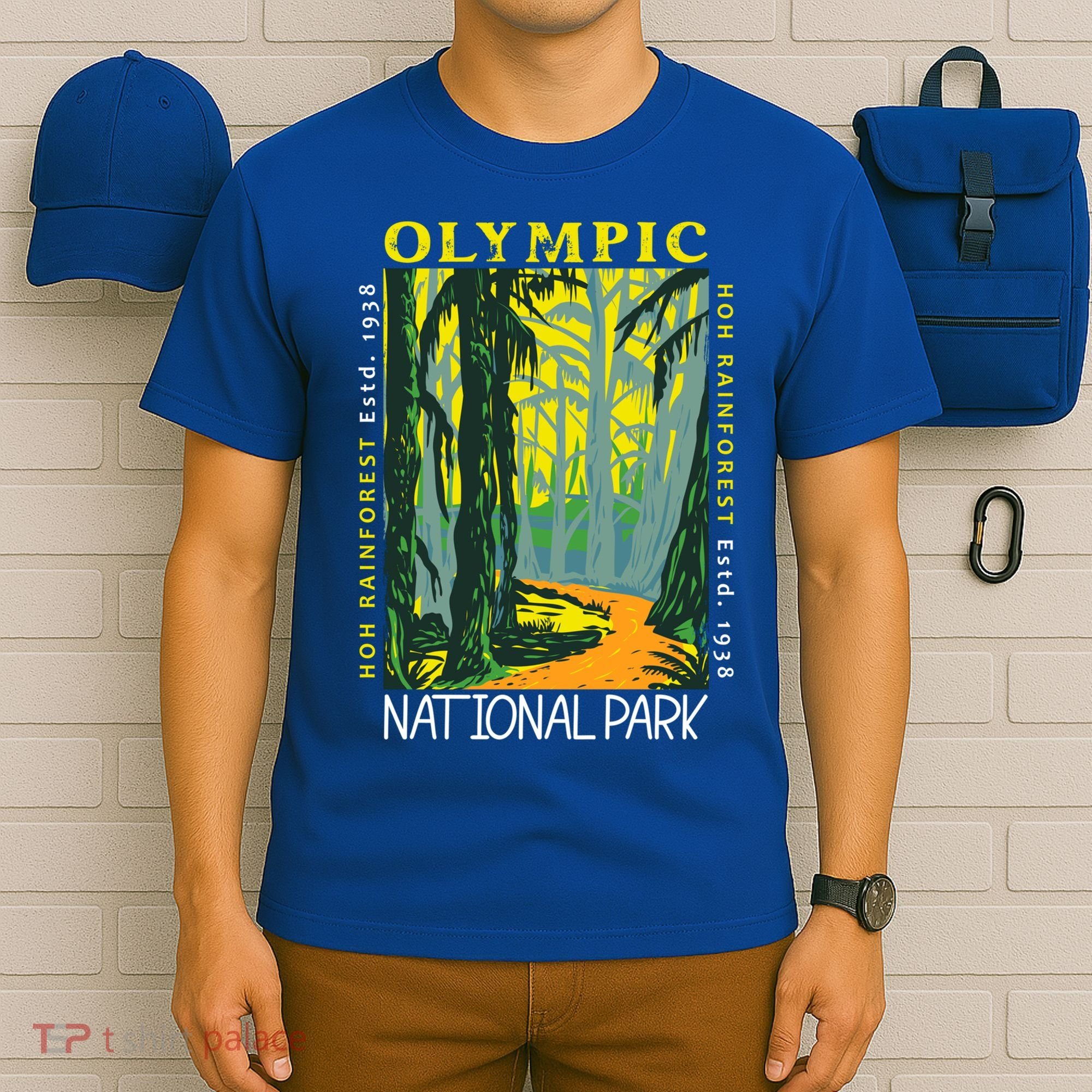 Hoh Rainforest Washington National Park Vintage Gift T-Shirt