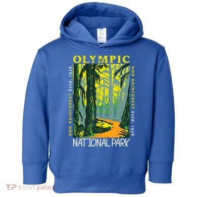 Hoh Rainforest Washington National Park Vintage Gift Toddler Hoodie