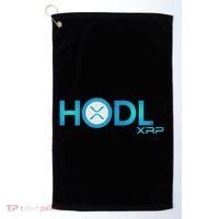 Hodl Ripple Xrp Moon Crypto Currency Golf Towel thumb 0