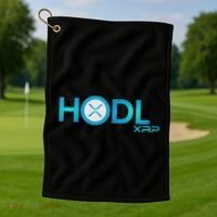 Hodl Ripple Xrp Moon Crypto Currency Golf Towel thumb 1