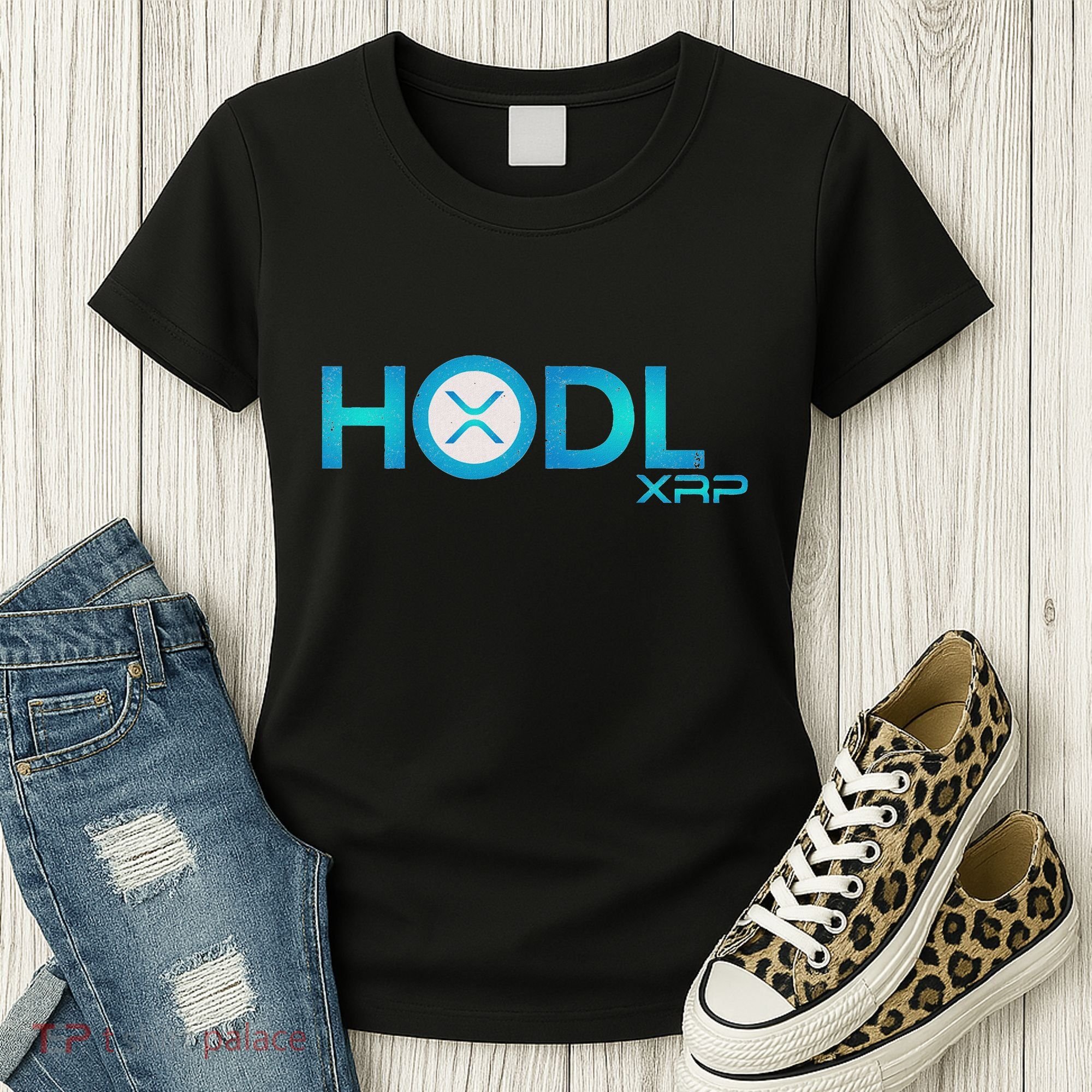 Hodl Ripple Xrp Moon Crypto Currency Women's T-Shirt