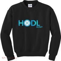 Hodl Ripple Xrp Moon Crypto Currency Kids Sweatshirt thumb 0