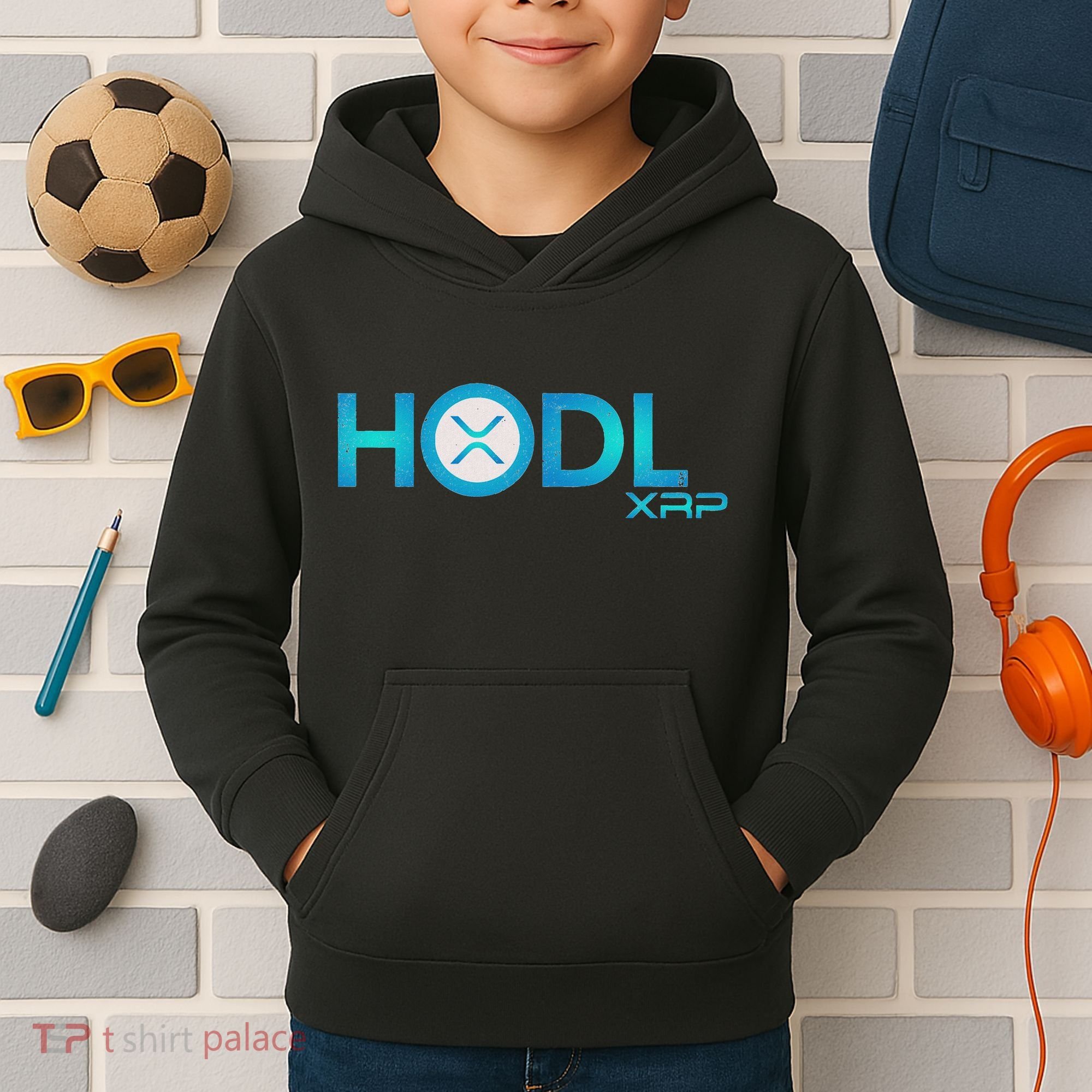 Hodl Ripple Xrp Moon Crypto Currency Kids Hoodie