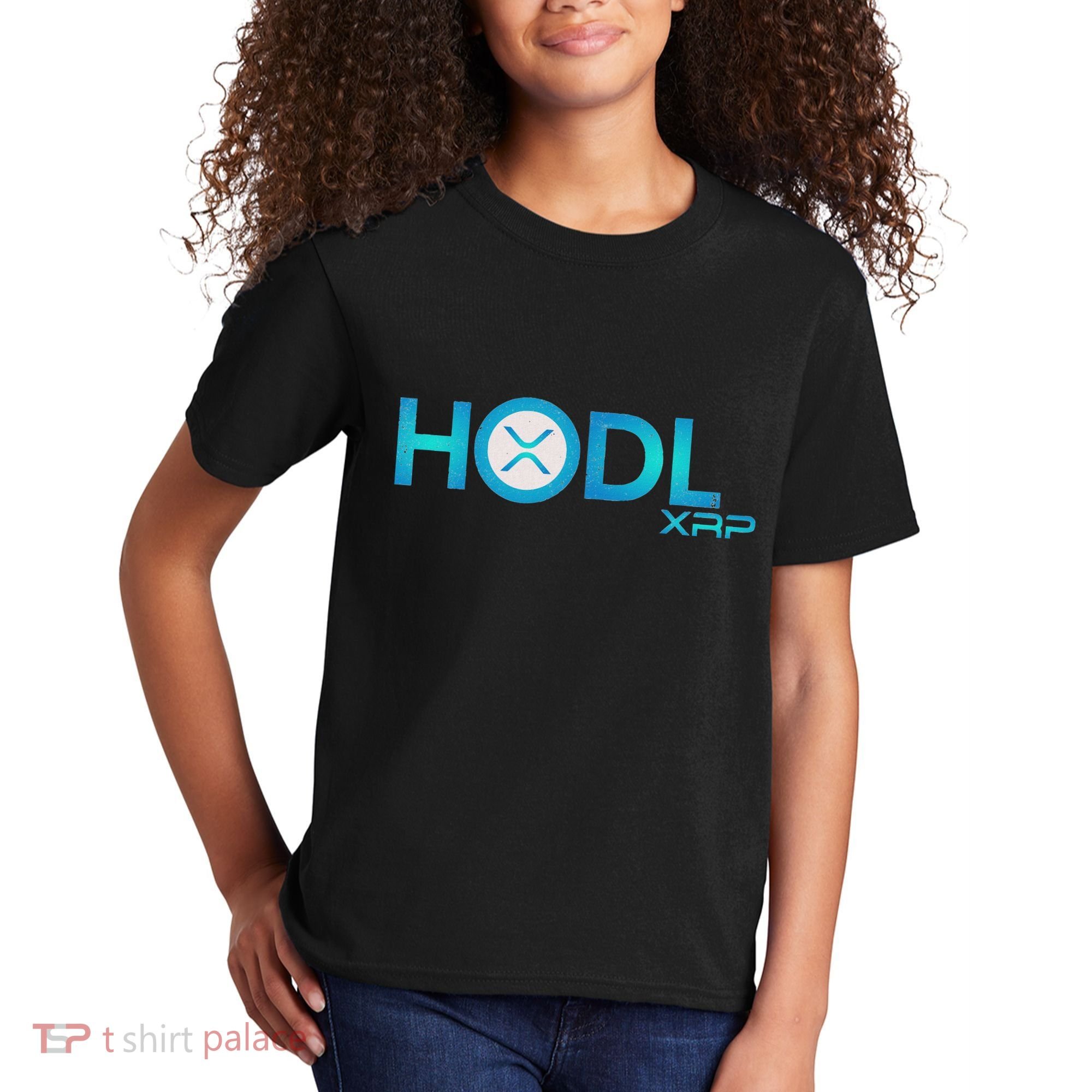 Hodl Ripple Xrp Moon Crypto Currency Kids T-Shirt