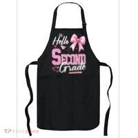 Hello Second 2nd Grade First Day Of School Coquette Teacher Apron thumb 0