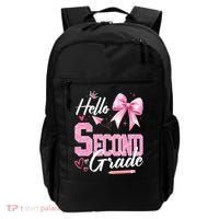 Hello Second 2nd Grade First Day Of School Coquette Teacher Backpack thumb 0