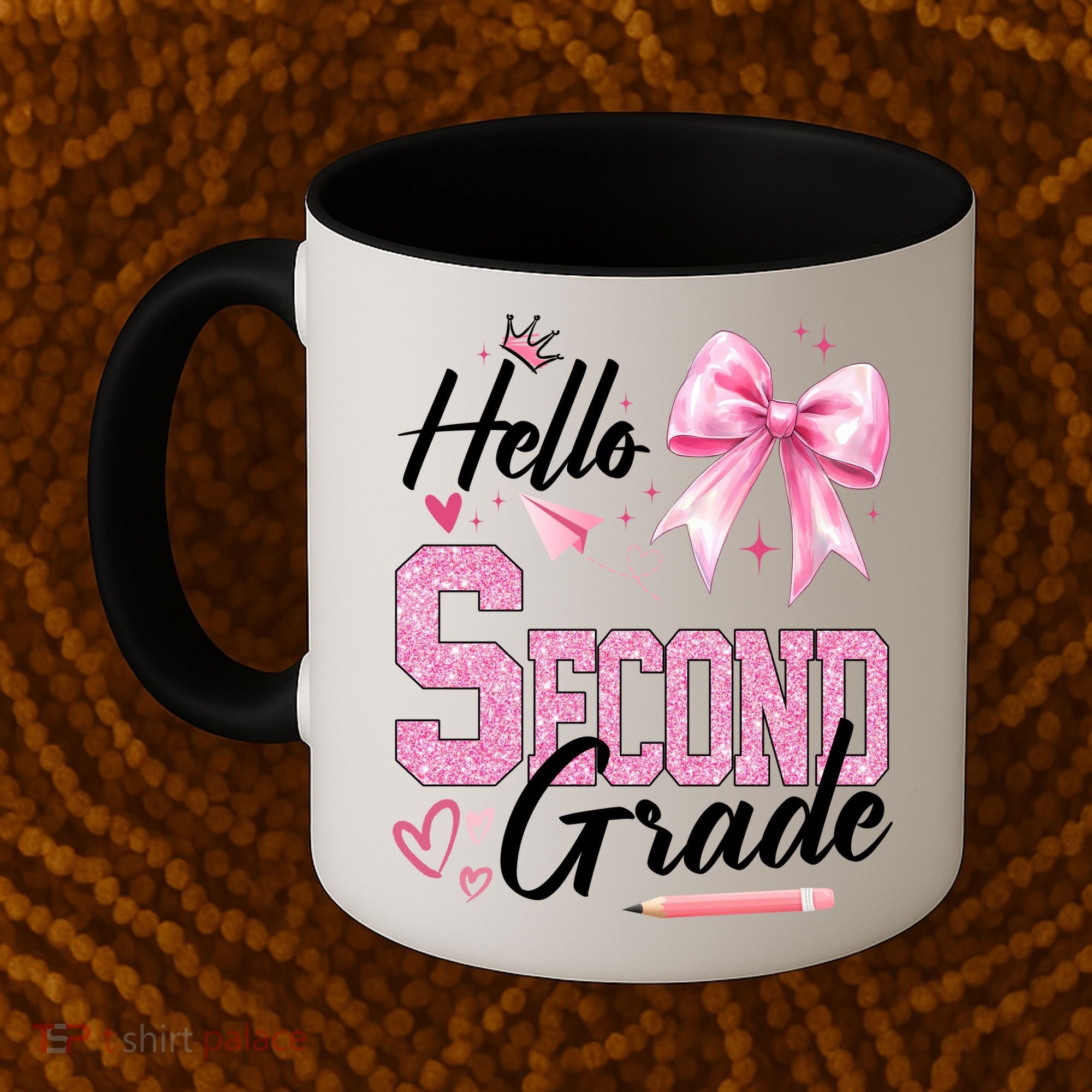 Hello Second 2nd Grade First Day Of School Coquette Teacher Coffee Mug