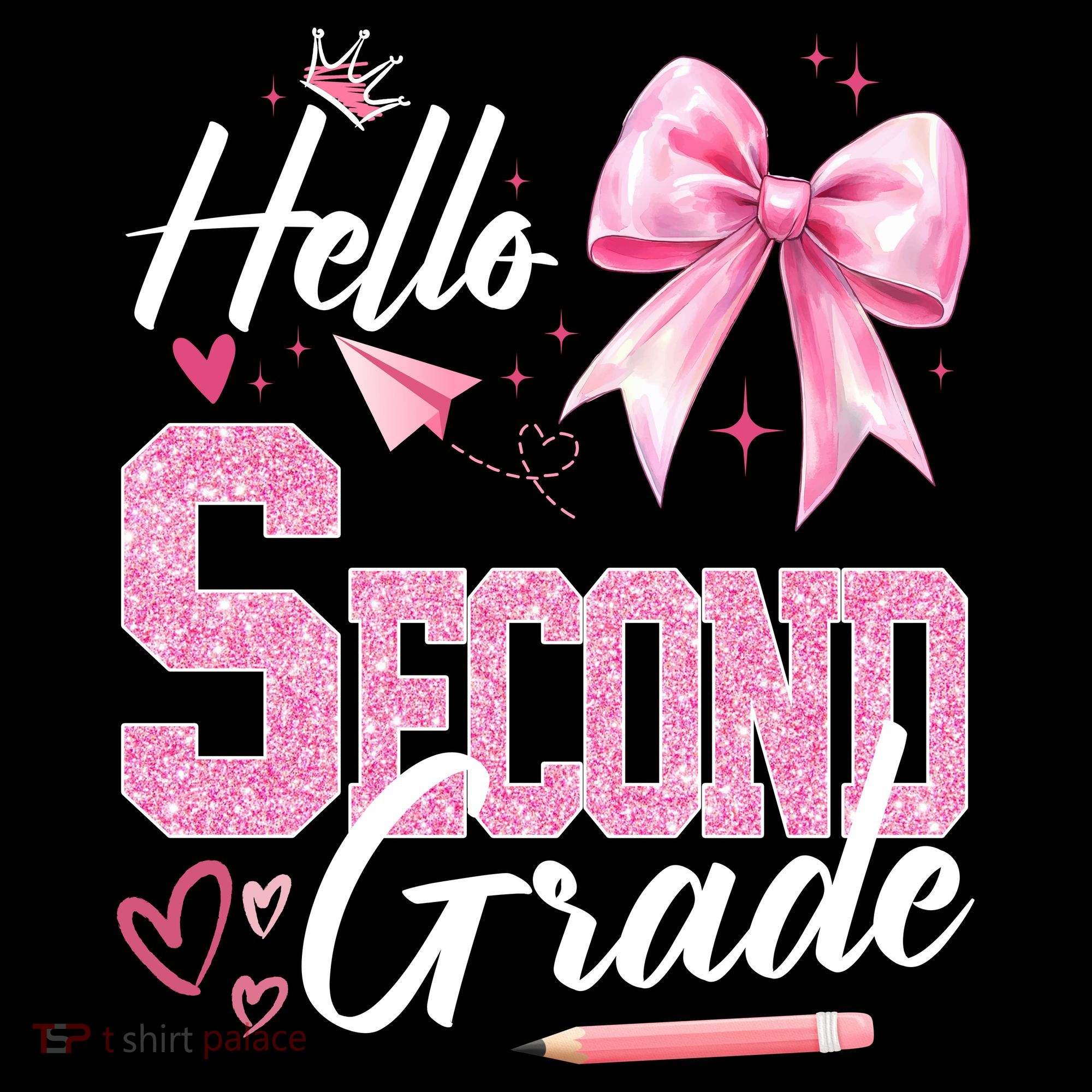 Hello Second 2nd Grade First Day Of School Coquette Teacher Women's Hoodie