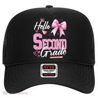Hello Second 2nd Grade First Day Of School Coquette Teacher Hat thumb 0
