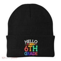 Hello Sixth 6Th Grade Back To School Students Teachers Gift Beanie thumb 0