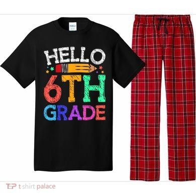 Hello Sixth 6Th Grade Back To School Students Teachers Gift Pajama Set