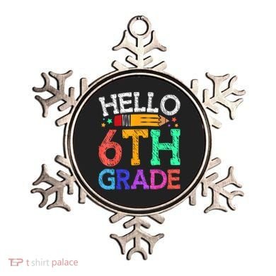 Hello Sixth 6Th Grade Back To School Students Teachers Gift Ornament