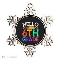 Hello Sixth 6Th Grade Back To School Students Teachers Gift Ornament thumb 0