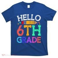 Hello Sixth 6Th Grade Back To School Students Teachers Gift T-Shirt thumb 0