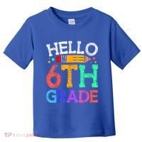 Hello Sixth 6Th Grade Back To School Students Teachers Gift Toddler T-Shirt thumb 0