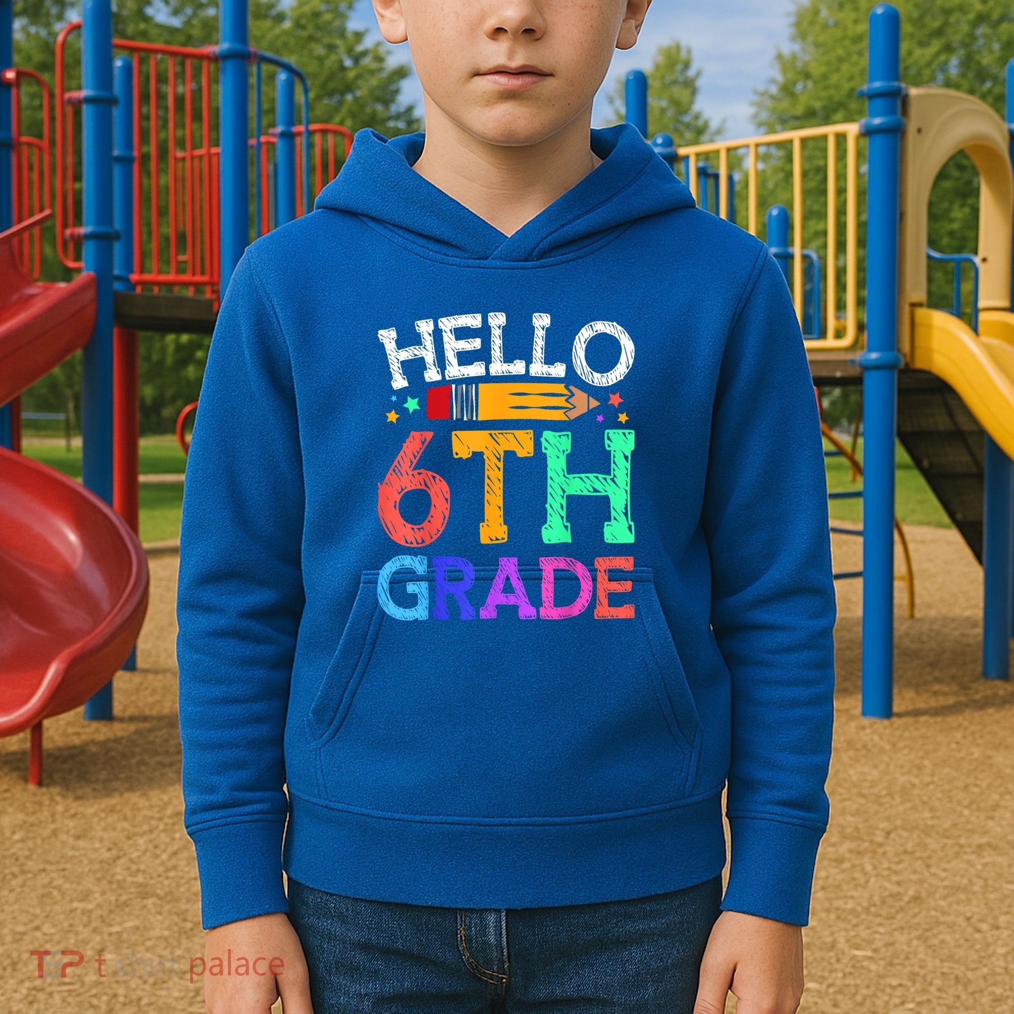 Hello Sixth 6Th Grade Back To School Students Teachers Gift Kids Hoodie