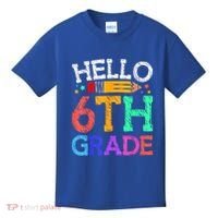 Hello Sixth 6Th Grade Back To School Students Teachers Gift Kids T-Shirt thumb 0