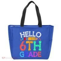 Hello Sixth 6Th Grade Back To School Students Teachers Gift Tote Bag thumb 0