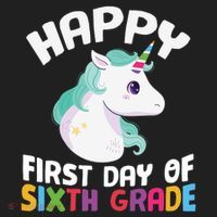 Happy Sixth 6Th Grade Back School 1St Day Of School Unicorn Gift Beanie thumb 2