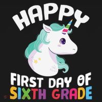 Happy Sixth 6Th Grade Back School 1St Day Of School Unicorn Gift Women's Hoodie thumb 2