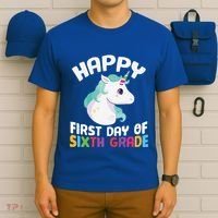 Happy Sixth 6Th Grade Back School 1St Day Of School Unicorn Gift T-Shirt thumb 6