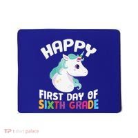 Happy Sixth 6Th Grade Back School 1St Day Of School Unicorn Gift Mousepad thumb 0
