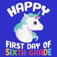 Happy Sixth 6Th Grade Back School 1St Day Of School Unicorn Gift Women's Tank Top thumb 5