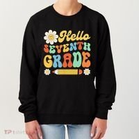 Hello Seventh 7th Grade Back To School Teachers Women's Sweatshirt thumb 0