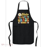 Hello Seventh 7th Grade Back To School Teachers Apron thumb 0