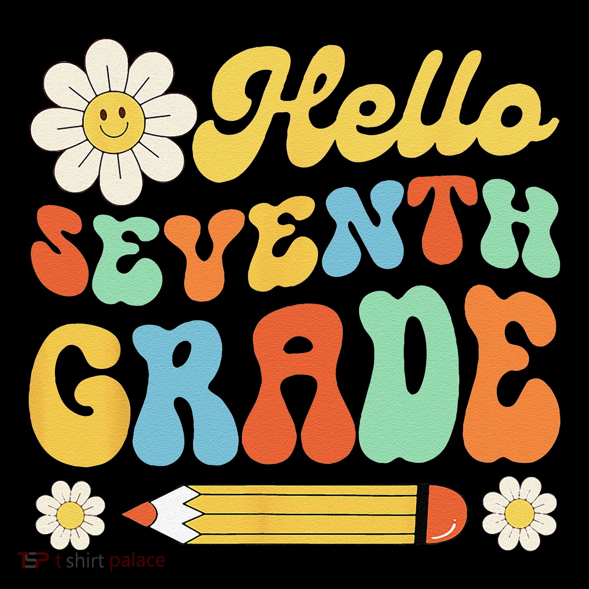 Hello Seventh 7th Grade Back To School Teachers Women's Hoodie