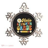 Hello Seventh 7th Grade Back To School Teachers Ornament thumb 0