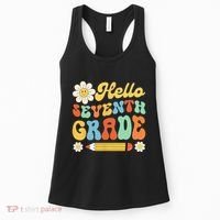 Hello Seventh 7th Grade Back To School Teachers Women's Tank Top thumb 0