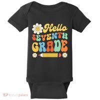 Hello Seventh 7th Grade Back To School Teachers Baby Bodysuit thumb 0