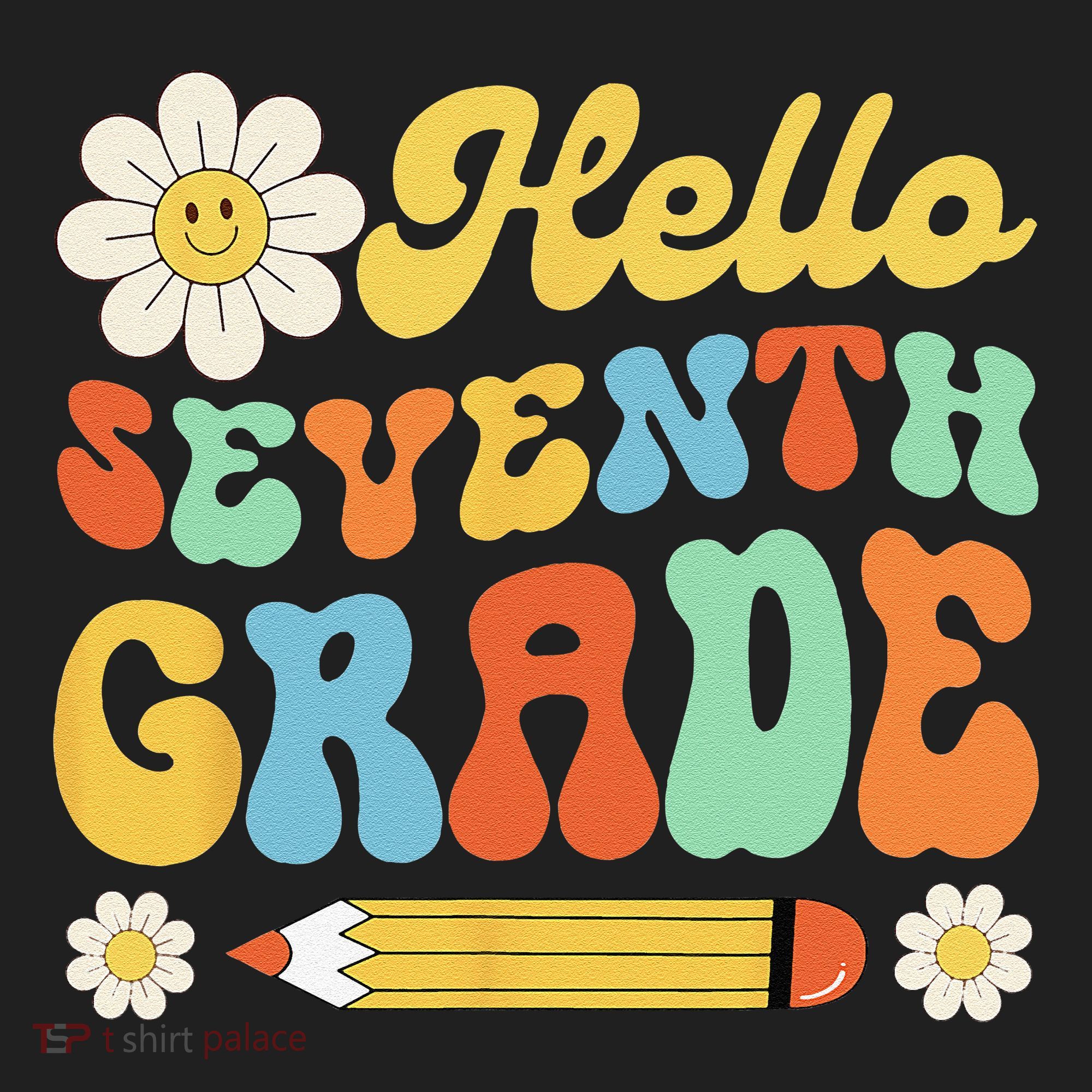 Hello Seventh 7th Grade Back To School Teachers Hat