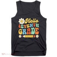 Hello Seventh 7th Grade Back To School Teachers Tank Top thumb 0