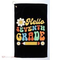 Hello Seventh 7th Grade Back To School Teachers Golf Towel thumb 0