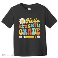 Hello Seventh 7th Grade Back To School Teachers Toddler T-Shirt thumb 0