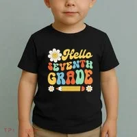 Hello Seventh 7th Grade Back To School Teachers Toddler T-Shirt thumb 2