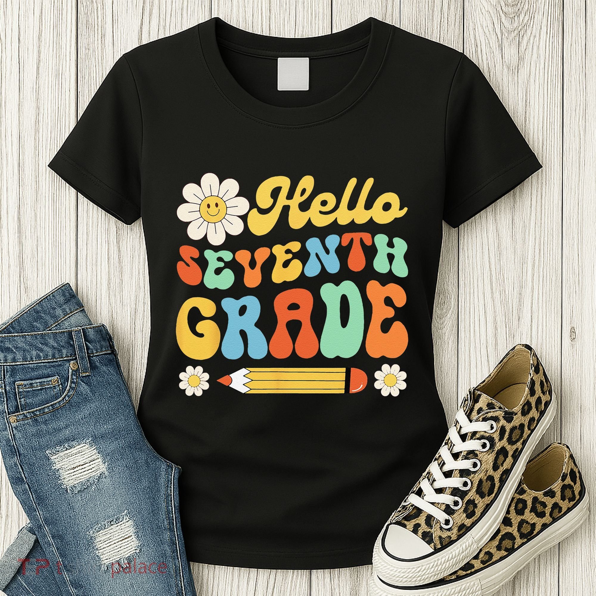 Hello Seventh 7th Grade Back To School Teachers Women's T-Shirt