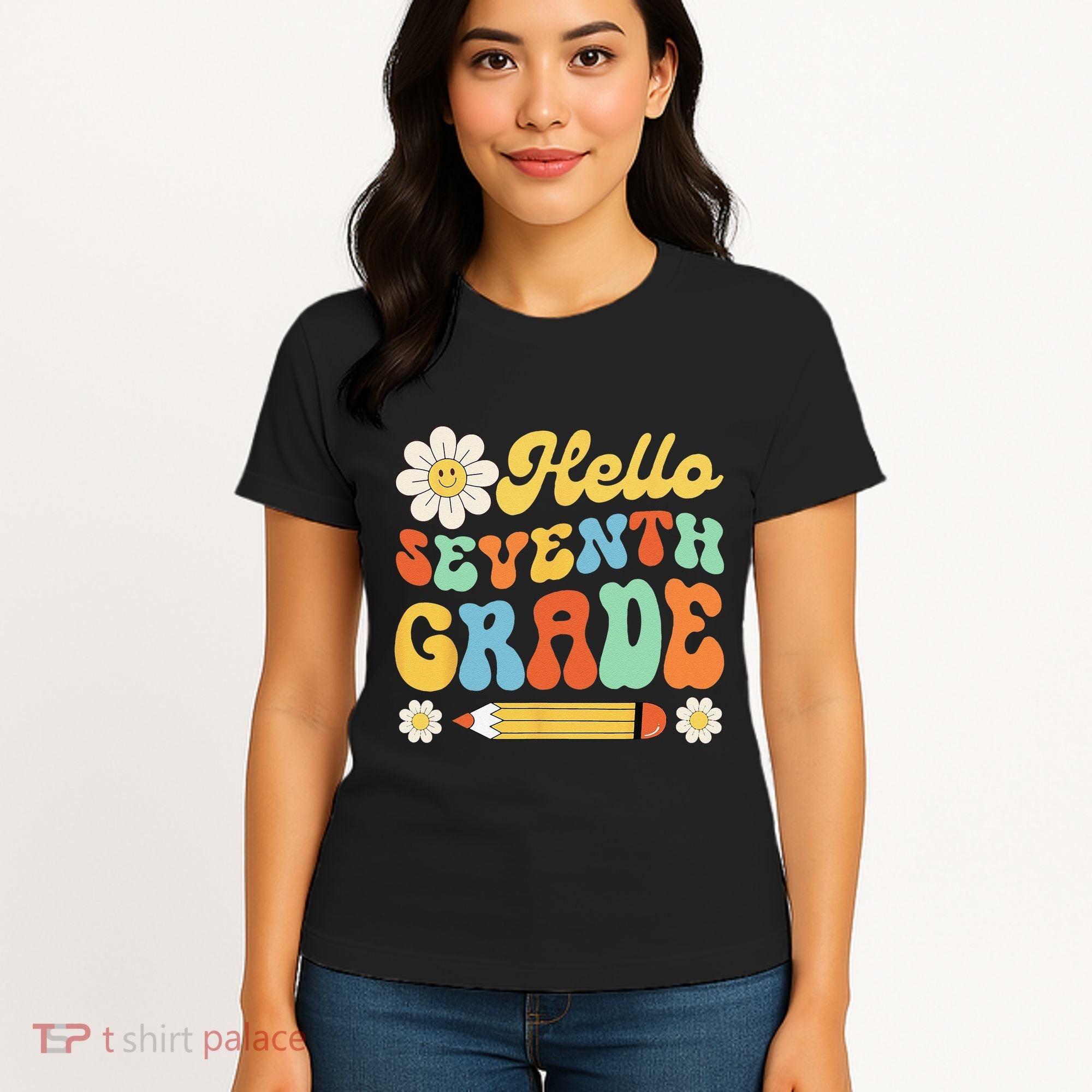 Hello Seventh 7th Grade Back To School Teachers Women's T-Shirt