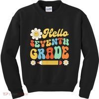 Hello Seventh 7th Grade Back To School Teachers Kids Sweatshirt thumb 0
