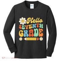 Hello Seventh 7th Grade Back To School Teachers Kids Long Sleeve Shirt thumb 0