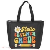 Hello Seventh 7th Grade Back To School Teachers Tote Bag thumb 0